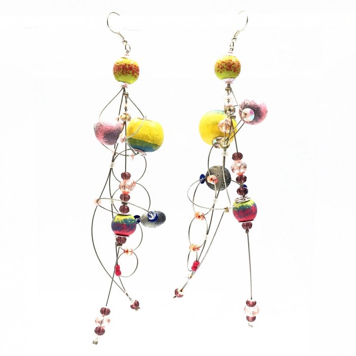 Boucles d'oreilles Boucles d'oreille Torsade 16 cm - Lune - Splash Babachic by Moodywood