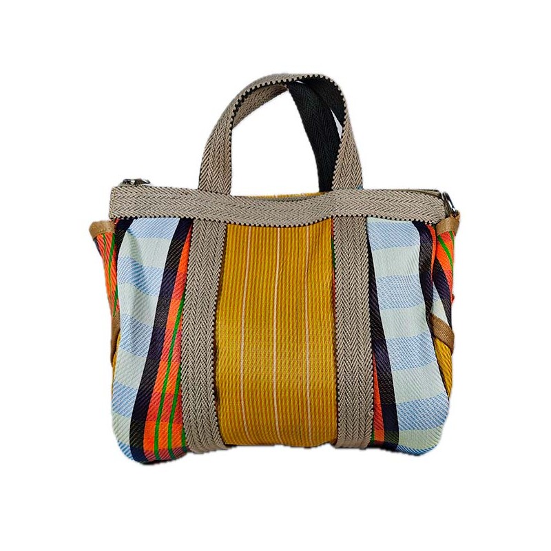 Handbags Buni Bag, yellow, white and orange