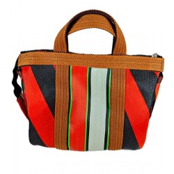 Bolsos de mano Buni Bag, marrón, rojo y negro