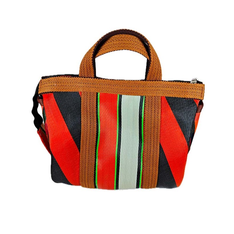 Bolsos de mano Buni Bag, marrón, rojo y negro