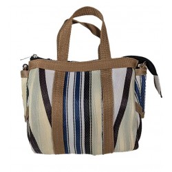 Bolsos de mano Mini Buni Bag, beige, marrón y blanco