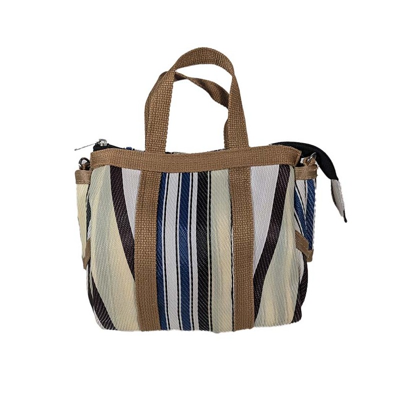 Bolsos de mano Mini Buni Bag, beige, marrón y blanco