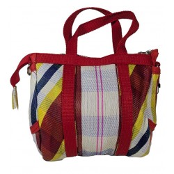 Handbags Mini Buni Bag, red, white and yellow