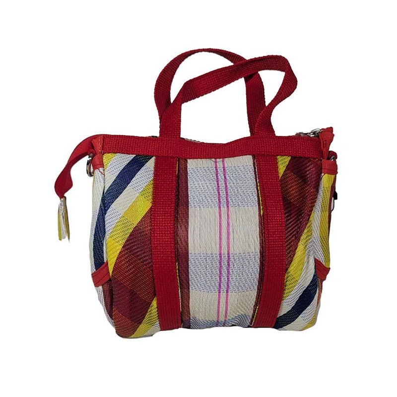 Handbags Mini Buni Bag, red, white and yellow