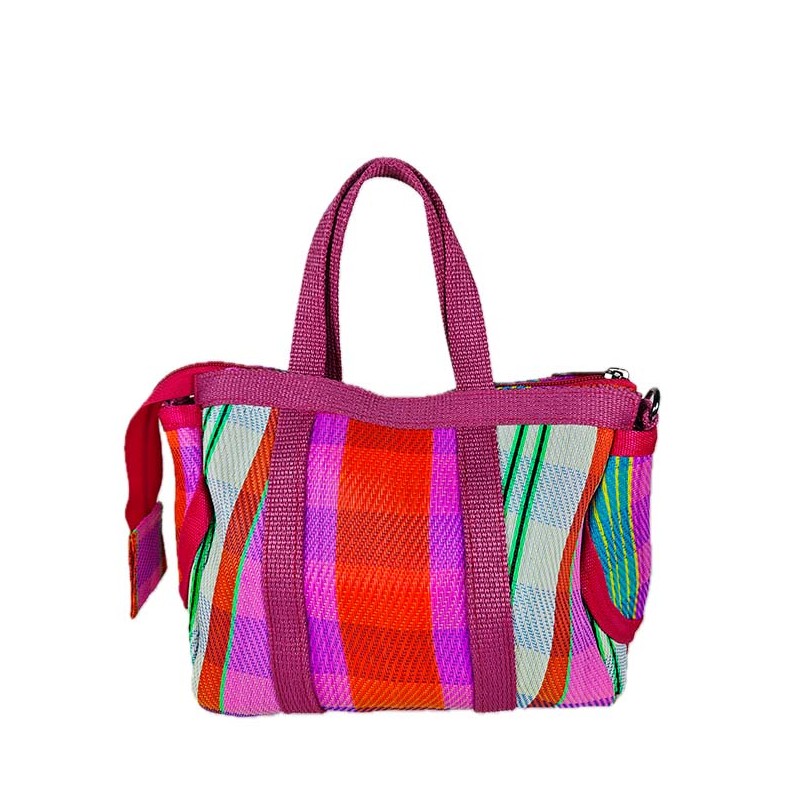 Handbags Mini Buni Bag, pink and orange