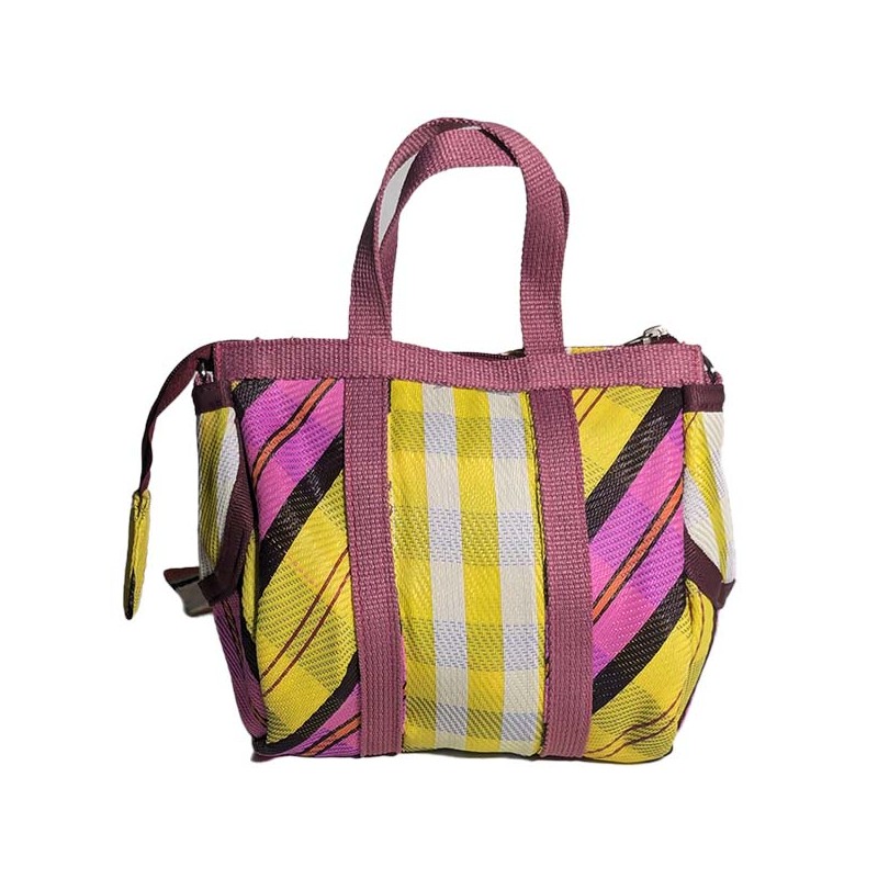 Handbags Mini Buni Bag, pink, yellow and black