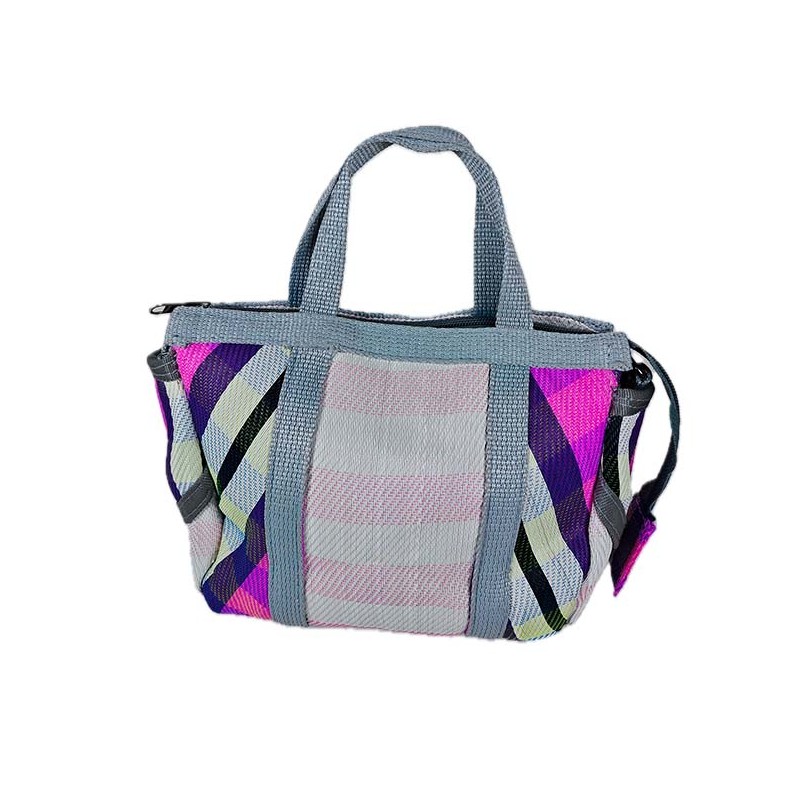 Handbags Mini Buni Bag, pink, grey and white