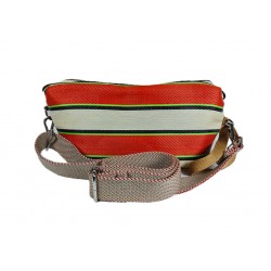 Handbags Catch Bag, orange, beige and green