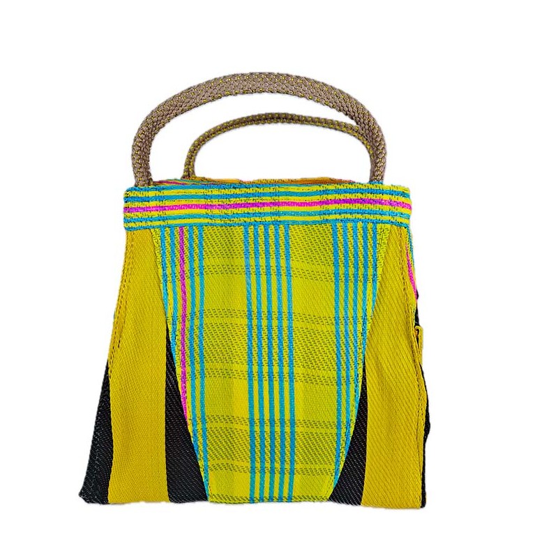 Handbags Petit Bag, black, yellow and blue