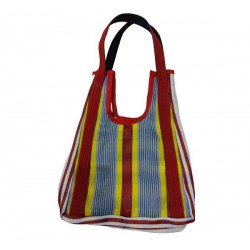 Handbags Hole Bag, red, white, yellow and blue