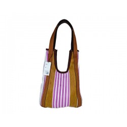 Handbags Hole Bag, white, brown and pink