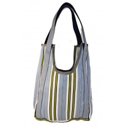 Bolsos de mano Hole Bag, blanco, azul y amarillo