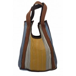 Handbags Hole Bag, orange, blue and brown