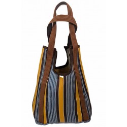 Handbags Hole Bag, orange, blue and brown