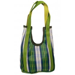 Handbags Hole Bag, green, white and blue