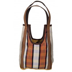 Handbags Hole Bag, brown, orange and yellow